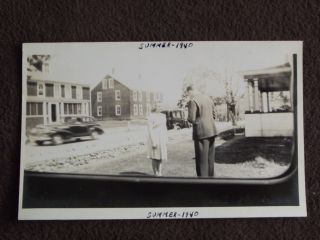 Looking Through The Car Window At A Man Taking A Picture Of A Girl 1940 Photo