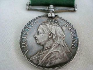 Victorian Volunteer Force Long Service Medal - No.  668 COLR.  SERGT.  E.  R.  LANGFORD. 2
