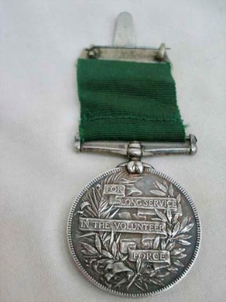 Victorian Volunteer Force Long Service Medal - No.  668 COLR.  SERGT.  E.  R.  LANGFORD. 3