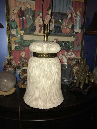 Chapman Porcelain And Brass Lamp 1982