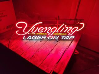 Yuengling Lager On Tap Bar Open Beer Neon Light Sign