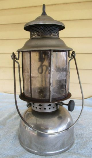 Akron Diamond 103 Pressure Lamp Camping Lantern - Mica Shade,  Double Mantle,  Usa