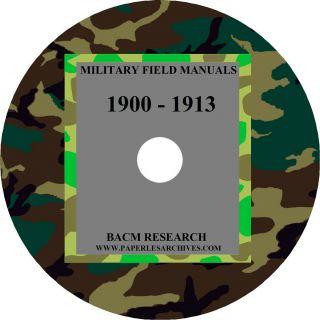 Military Field Manuals 1900 - 1913