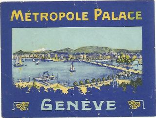 Hotel Metropole Palace Luggage Deco Label (geneve)