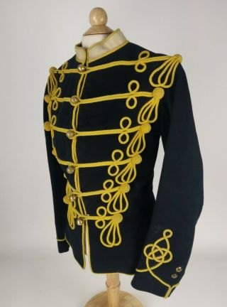 Ww1 Wwi British Army 13th Hussars Cavalry Unit Navy W/ Gold Piping Wool Tunic