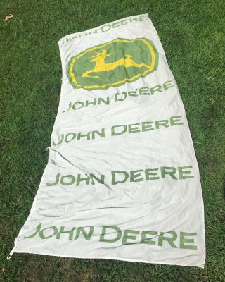 John Deere Tractor Large Flag Banner That Originally Hung At Factory In Germany