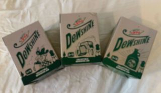 Rare Limited Edition Dewshine Mason Jar Set 1 2 3 Complete Mountain Dew 2015