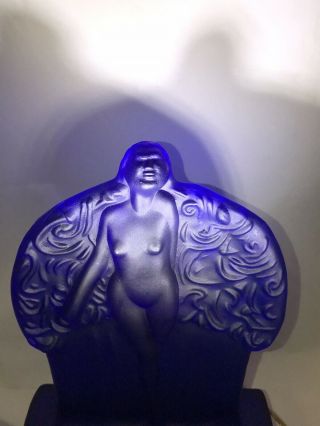 Vintage Frankart Sally Rand Glass Nude Nymph Art Deco Lamp 2