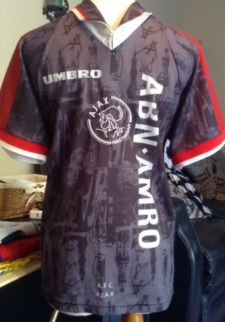 Vintage Ajax Amsterdam 1996/1997 Umbro Away Football Soccer Shirt Jersey Boys Xl