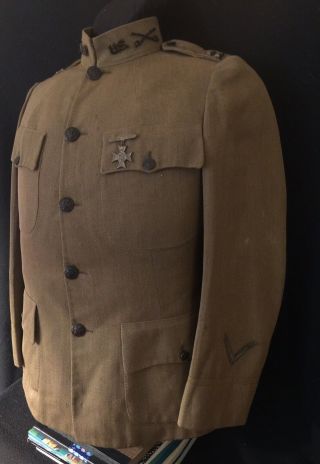 Pre Wwi M1912 Spec 1160 Winter Uniform Troop “b”,  1st Sq,  Virginia Cavalry