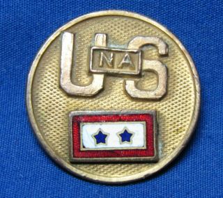 Wwi Era 1920s 2 Sons In National Army Home Front Disc Pin Very Unique And Rare