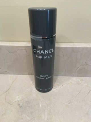 Chanel For Men Body Spray Talc 3oz - Rare - Vintage -