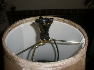 Vtg Leviton Hollywood Regency Mid - Century Brass Enamel Greek Marble Col ' n Lamp 3