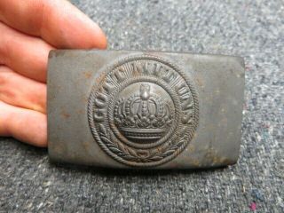 Wwi Imperial German Army Telegrapher Belt Buckle - - - Scarce