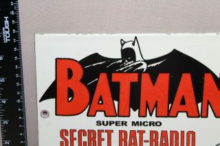 BATMAN SECRET RADIO PORCELAIN METAL SIGN COMIC BOOK MARVEL ACTION 3