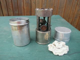 Vintage Coleman No 530 Canister Camp Stove A46 With Funnel In
