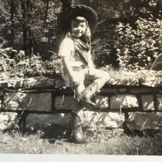 Little Girl In Her Boots & Cowboy Hat Pictures Photographs Black White & Color