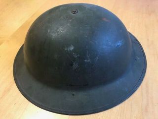 Post Ww1 British Mk2 Helmet Olive Drab Patina