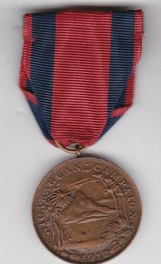 Us Marine Corps Pre Wwi First Nicaragua Campaign Medal For 1912 Service
