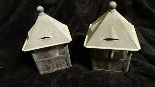 Arts & Crafts Mission Tudor cottage Exterior Copper Wall Sconce 2 available 2 3