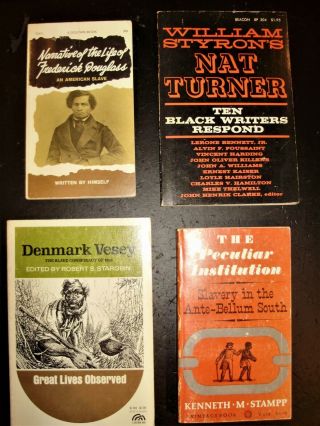 4 African American Books On Slavery.  Denmark Vessey,  Nat Turner
