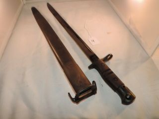 Ww1 Ww2 Us Remington 1917 Bayonet And Scabbard