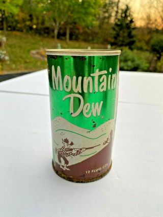 Vintage Mountain Dew Hillbilly 12 Oz Can St.  Paul,  Mn - Pepsico York,  Ny