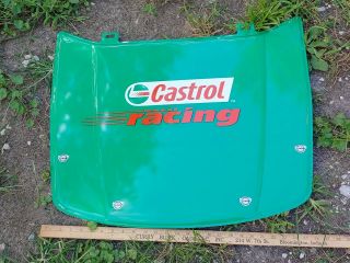 Castrol Racing Metal Car Hood - Shape Sign Nascar Racing Gas Oil Service Station