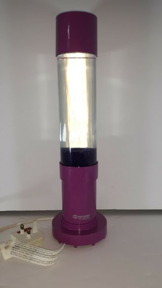 Mathmos Jet - Purple Lava/clear Fluid - Purple Body Lava Glitter Motion Lamp