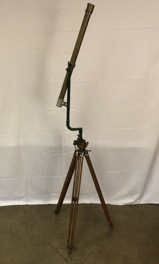 Vintage Ww1 1918 Battery Commanders Trench Periscope W/stand Wollensak Optics Co