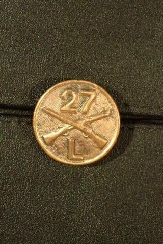 Wwi Us 27th Infantry Regiment Co L Collar Disc Bos Siberian Expedition Era Mfg.