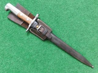 Swiss Schmidt - Rubin Bayonet 1918 With Scabbard And Frog