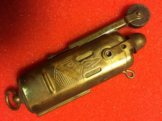 Ww1 / Trench Lighter (bowers) Brass / Kalamazoo / Mich / Collector