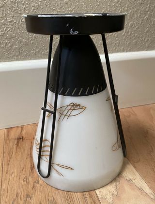 Vintage Mcm Mid Century Modern Ceiling Mount Light Fixture Lamp