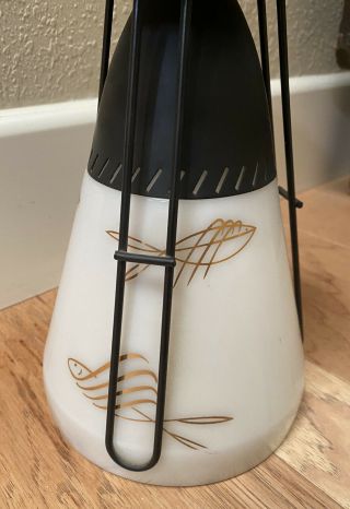 Vintage MCM Mid Century Modern Ceiling Mount Light Fixture Lamp 2