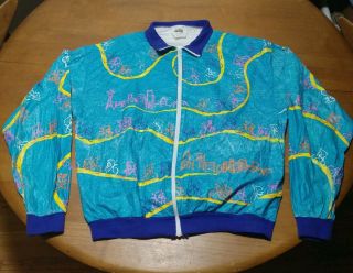 Vtg 1992 Seattle To Portland Cycling Tyvek Jacket Windbreaker Size Xl