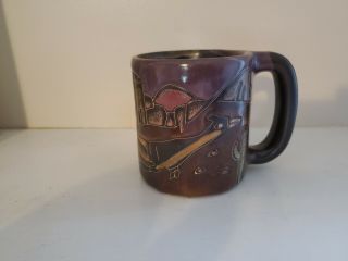 Mara Mexico Art Pottery Stoneware Desert Roadrunner Bird Coffee Tea Cup Mug