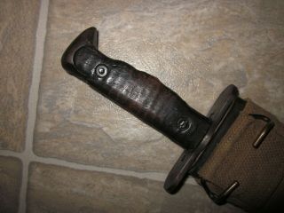 WWI US Army M - 1910/1917 Bolo knife with scabbard dated 1918 3