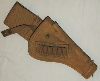 Rare Ww2 Canadian Holster Webgear For Battle Dress Tank Corps Holster C - Marked