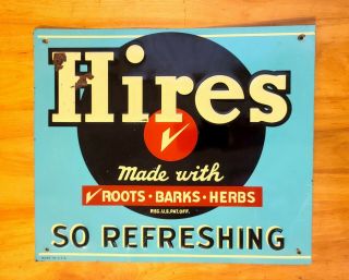 Vintage Hires Root Beer Sign (