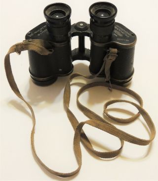 Ww1 Ww2 World War Two British Canadian Binoculars - Mkiii 1944 Kershaw Webgear