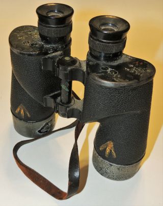 Ww1 Ww2 World War Two British Canadian Binoculars - Maked 1944 Dated Webgear