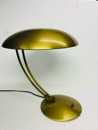 Mid Century Saucer Lamp Christian Dell,  Kaiser Idell,  Bauhaus Brass Desk Lamp