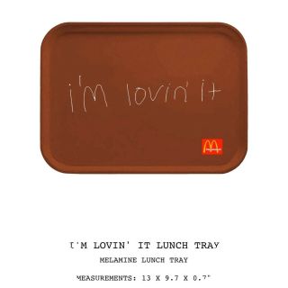 I’m Lovin’ It Lunch Tray Travis Scott “cactus Jack X Mcdonald’s” Order Confirmed