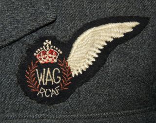 WW1 WW2 RAF RCAF Royal Canadian Air Force WAG wings Air Gunner Tunic side cap 2