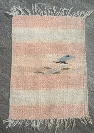 Authentic Native American Indian Navajo Chinle Area Wool Rug - Unique Soft Dyes