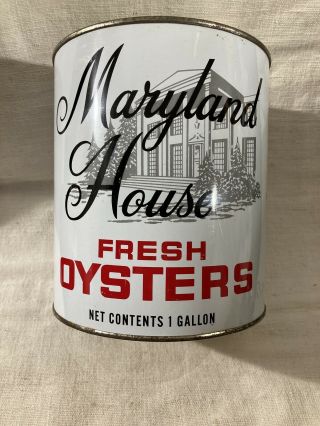 Maryland House Oysters One Gallon Can
