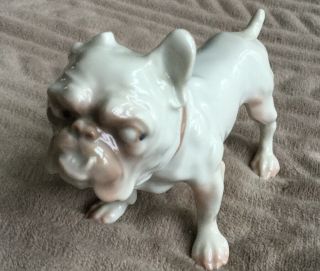 Vintage Royal Copenhagen Bing Grondahl B&G Bulldog Dog Porcelain Figurine 1676 2