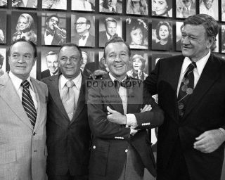 Bob Hope,  Frank Sinatra,  Bing Crosby & John Wayne - 8x10 Publicity Photo (az933)