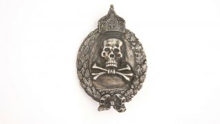 Ww1 German Imperial Freikorps Skull Badge Wwi In